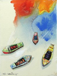 Hussain Chandio, 12 x 16 Inch, Acrylic on Canvas, Figurative Painting-AC-HC-106